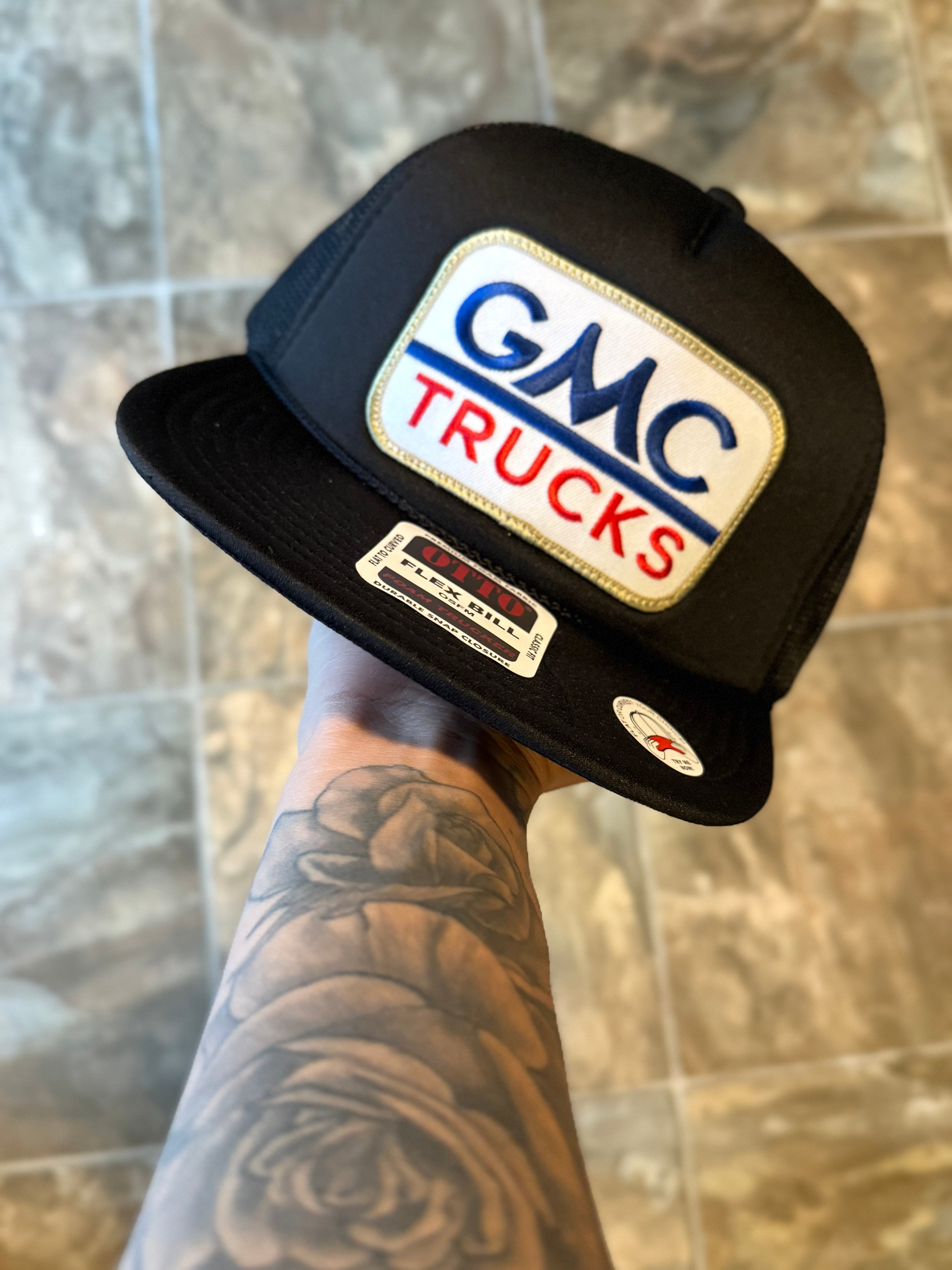 GMC Trucks Flat Bill Patch Hat
