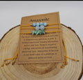 Handmade Natural Crushed Stones Bracelet Set with Card