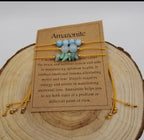 Handmade Natural Crushed Stones Bracelet Set with Card