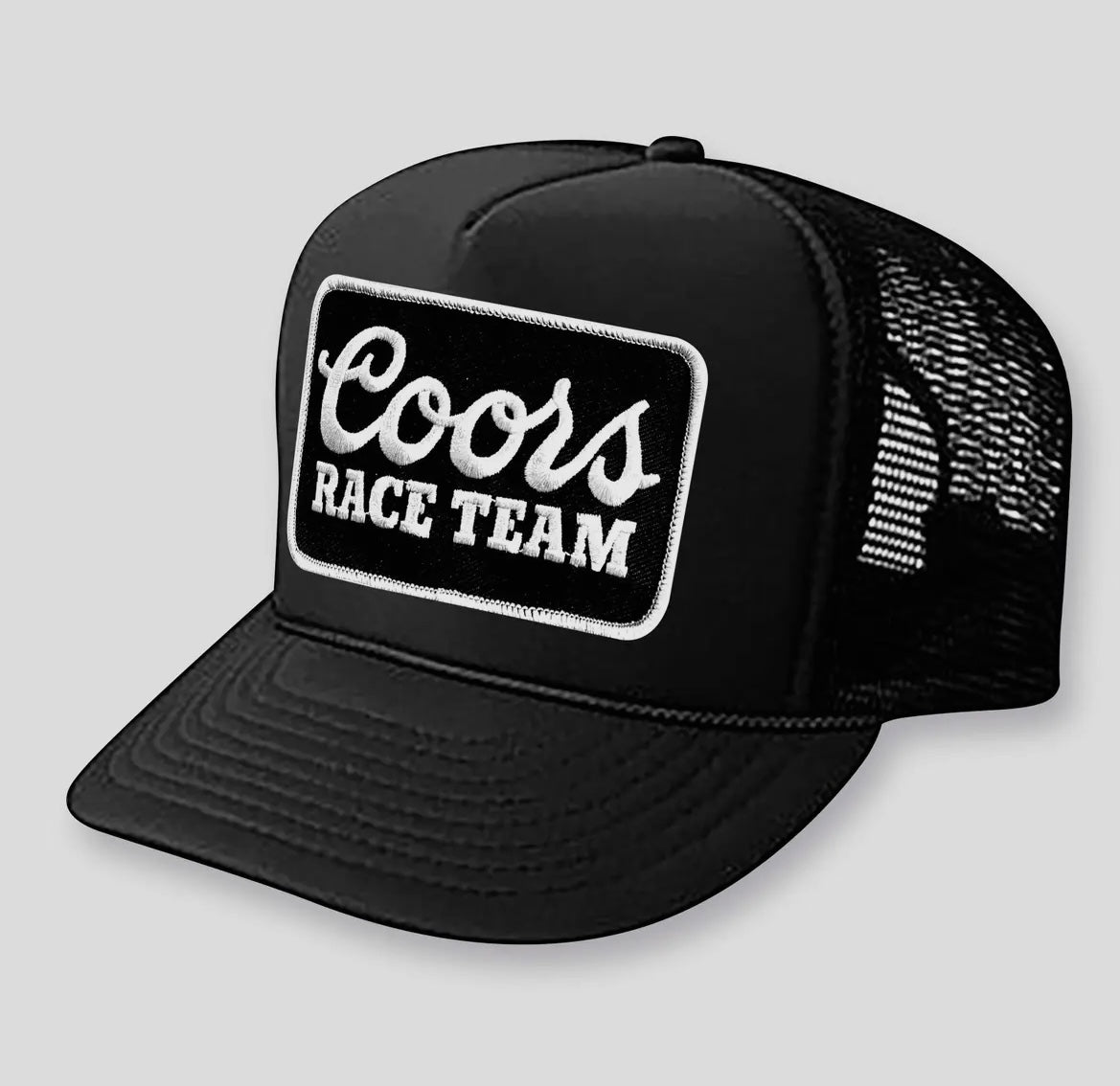 Coors Banquet Race Team Patch Trucker Hat “Black/White”