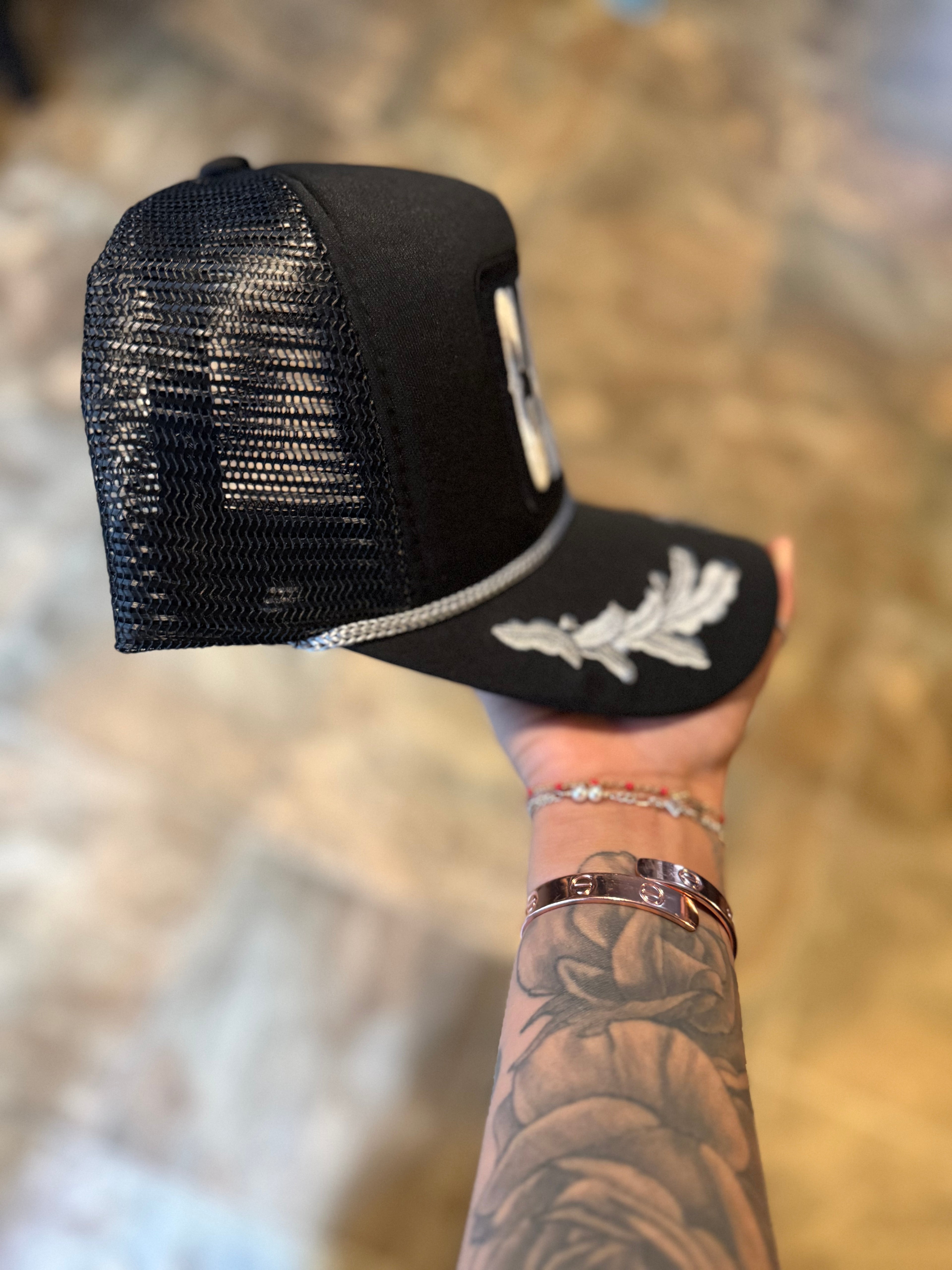 Cash Curved Bill Patch Hat “Captain”