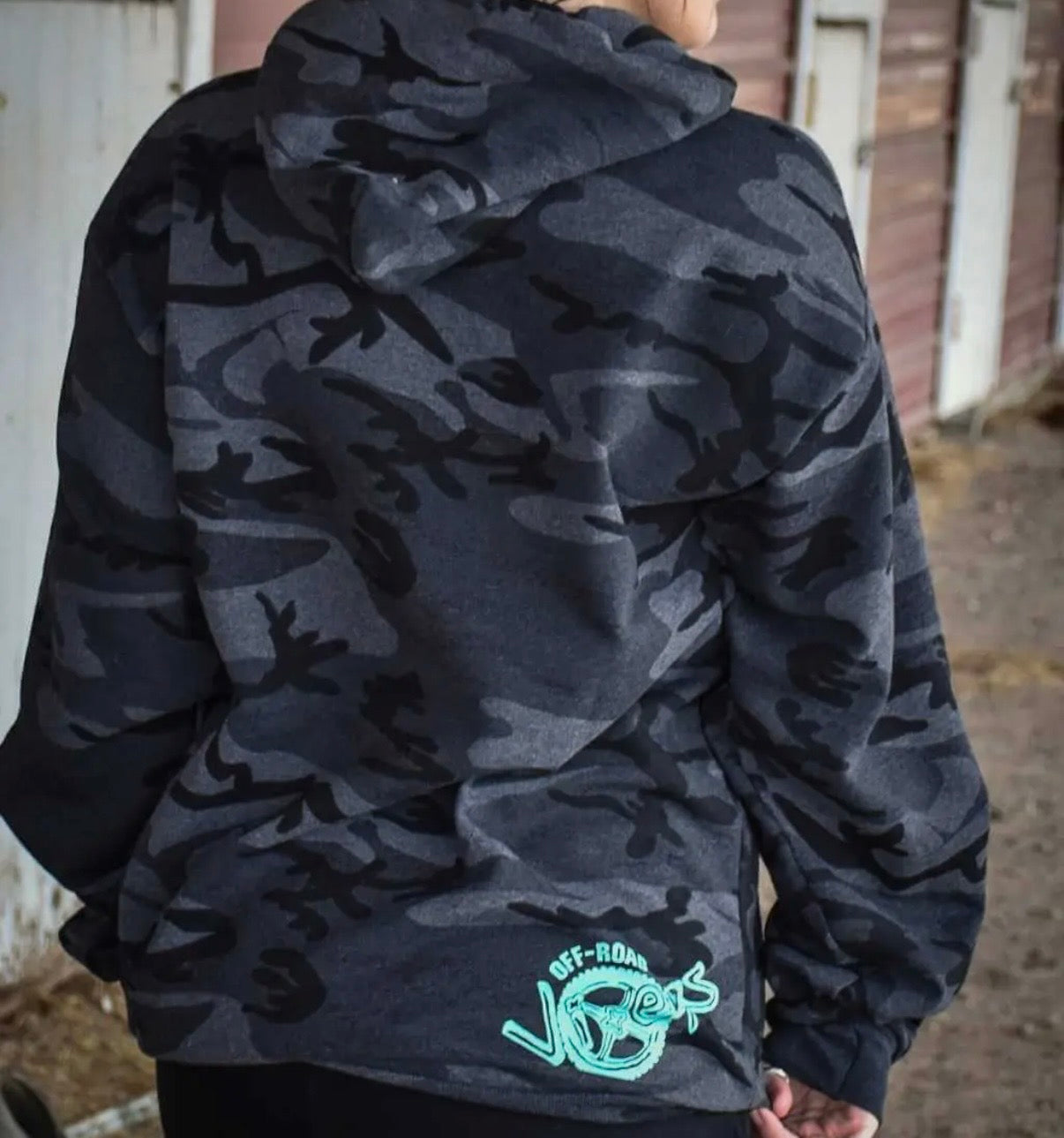 But Did You Die Hoodie “Teal & Camo”