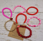 Passionate Red Clay Heishi
Valentine Bracelet Sets with Card
