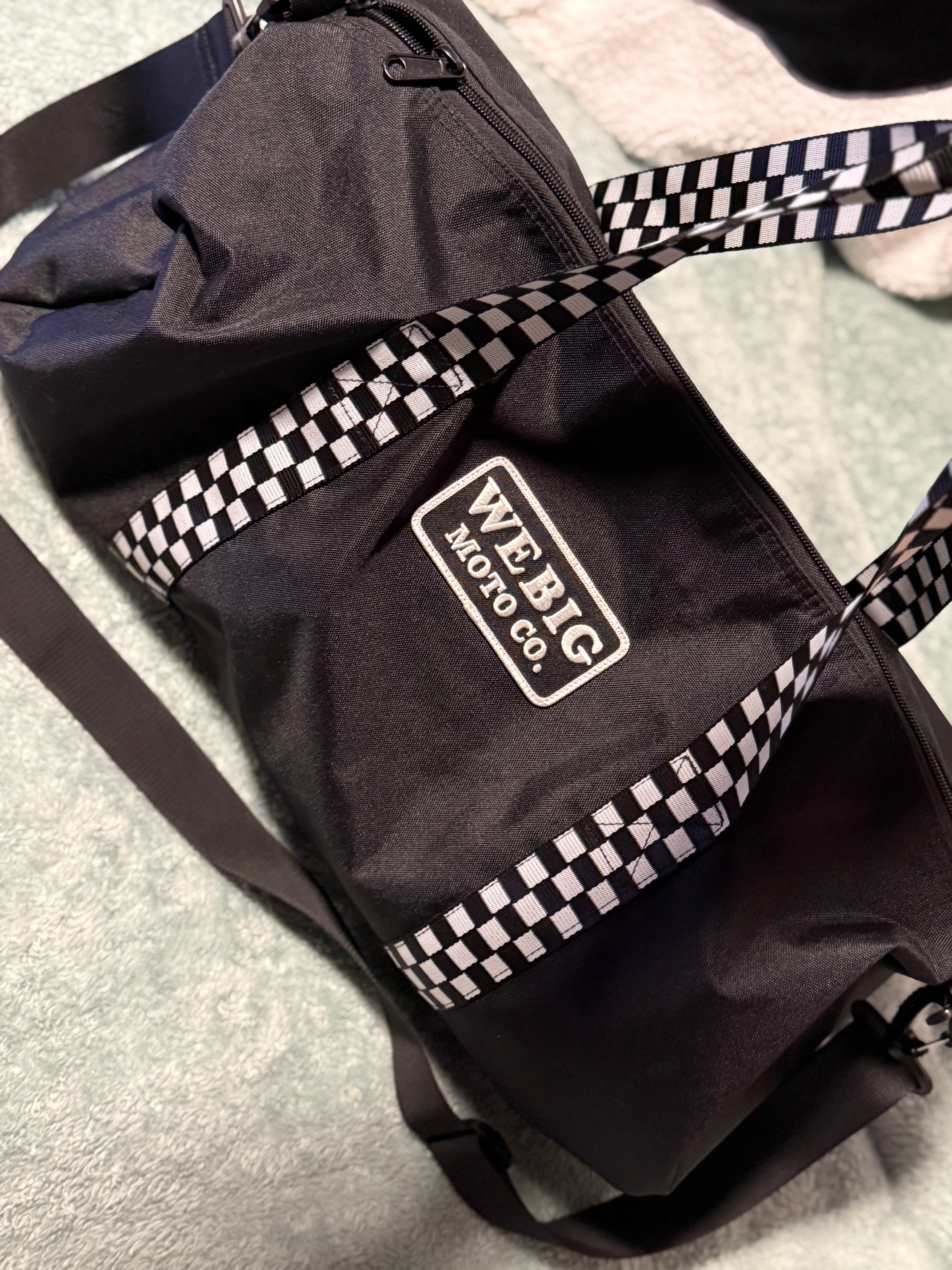 Coors Race Team Patch Duffel Bag “Black/White Checkered”