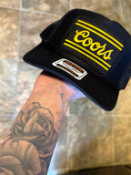 Coors Banquet Classic Patch Trucker Hat “Black/Yellow”