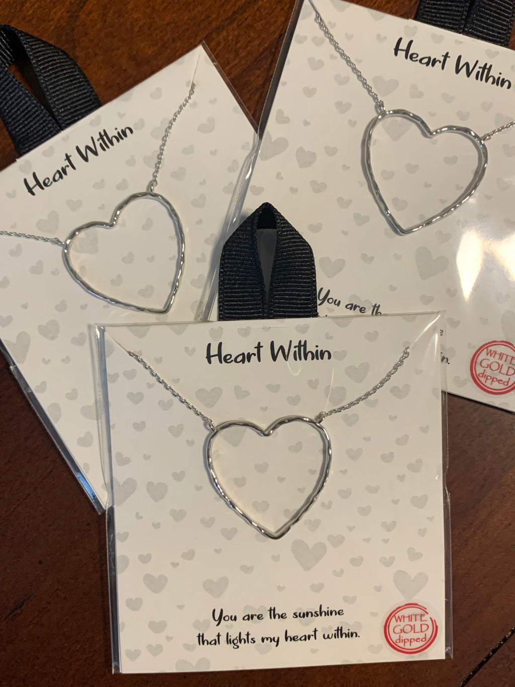 Silver Hollow Heart
Pendant Necklace