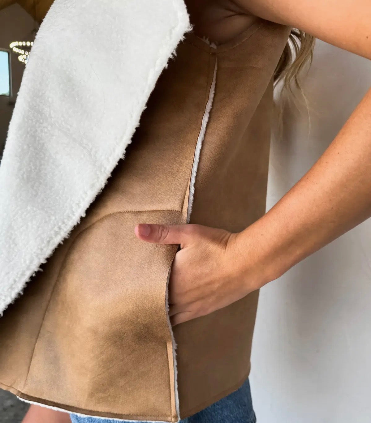 Collins Suede Vest “Plus Size”