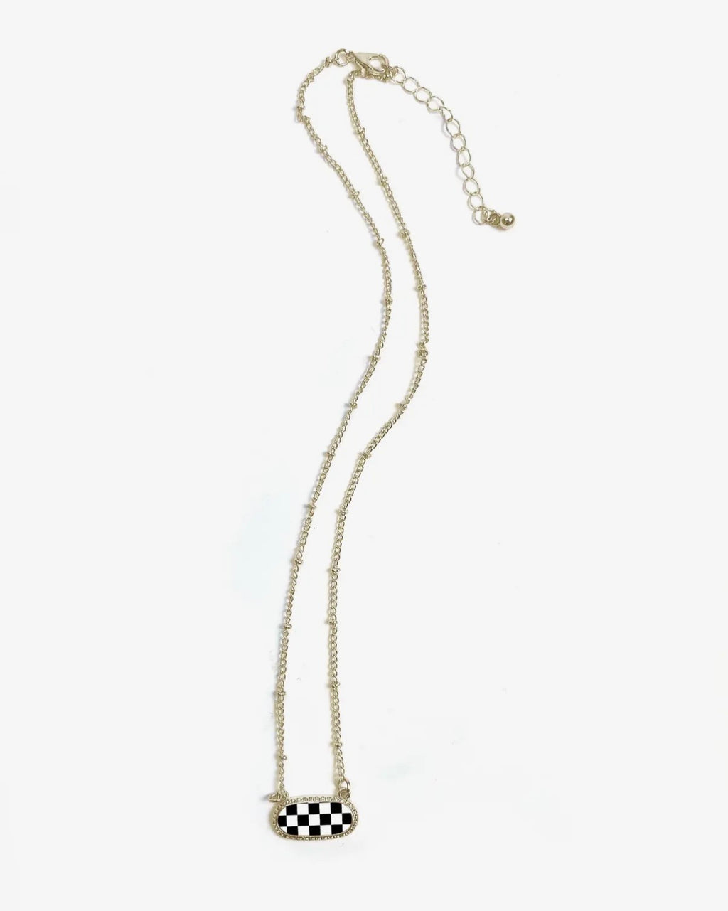 Checkered  Necklace “Gold”