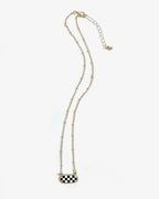 Checkered  Necklace “Gold”