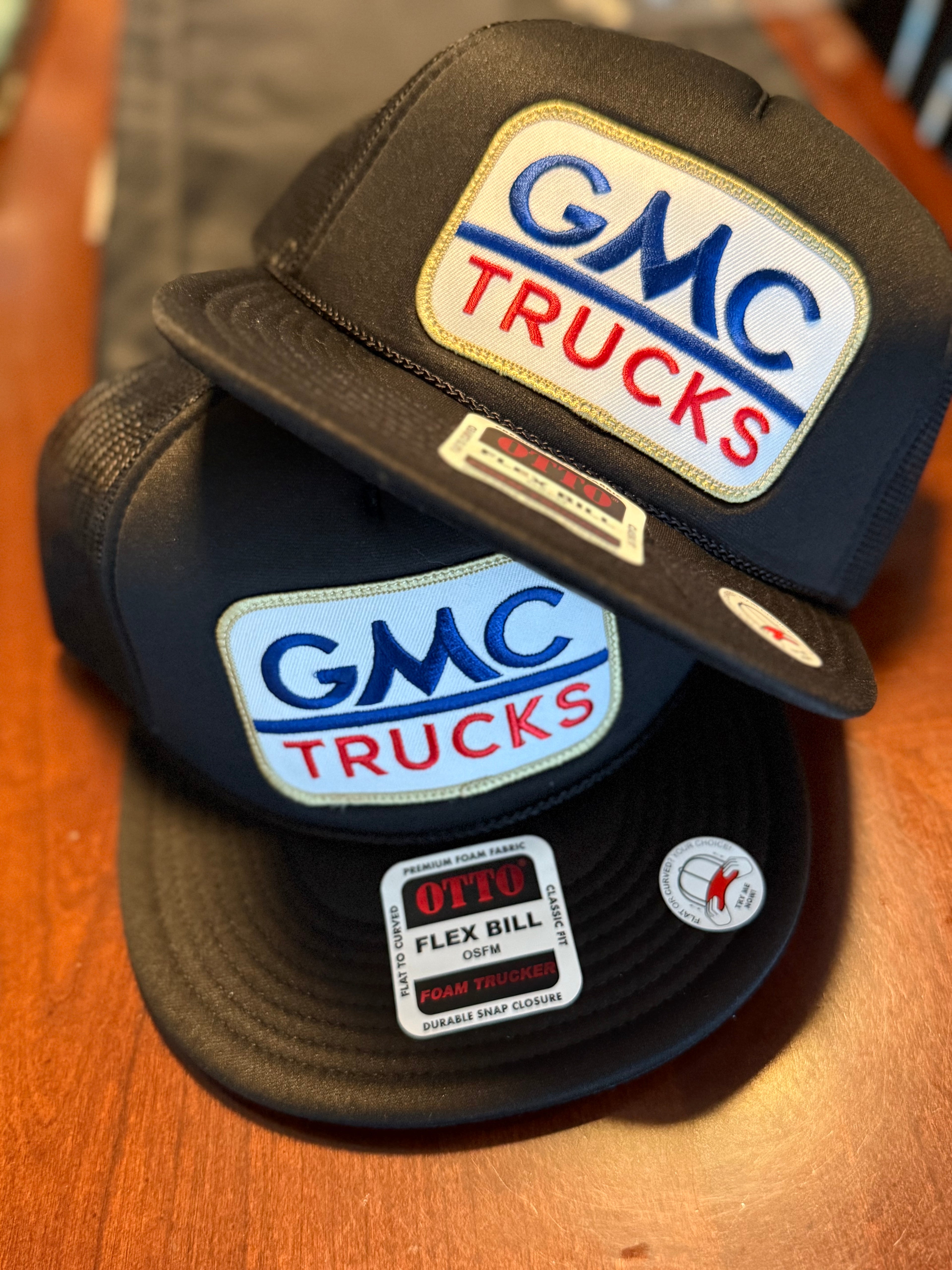 GMC Trucks Flat Bill Patch Hat