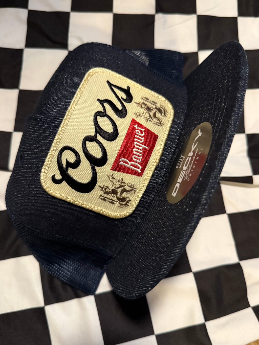 Coors Banquet Denim Workwear FlatBill Patch Hat