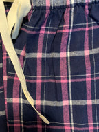 Plaid Lounge Pants with Pockets “Navy”