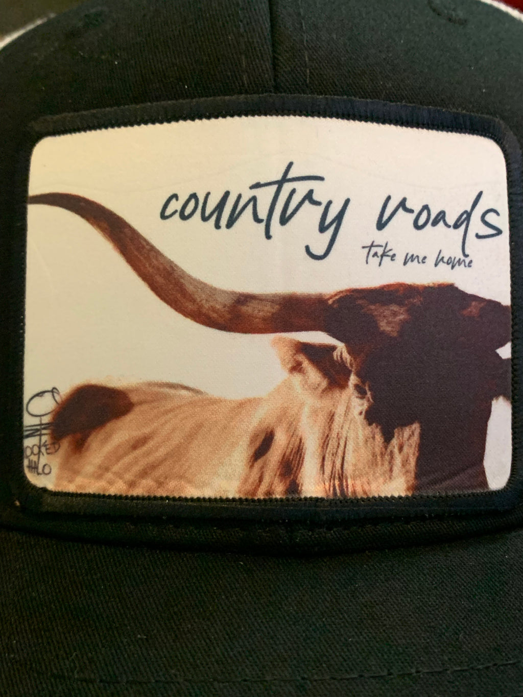 Country Roads Take Me Home Longhorn Hat