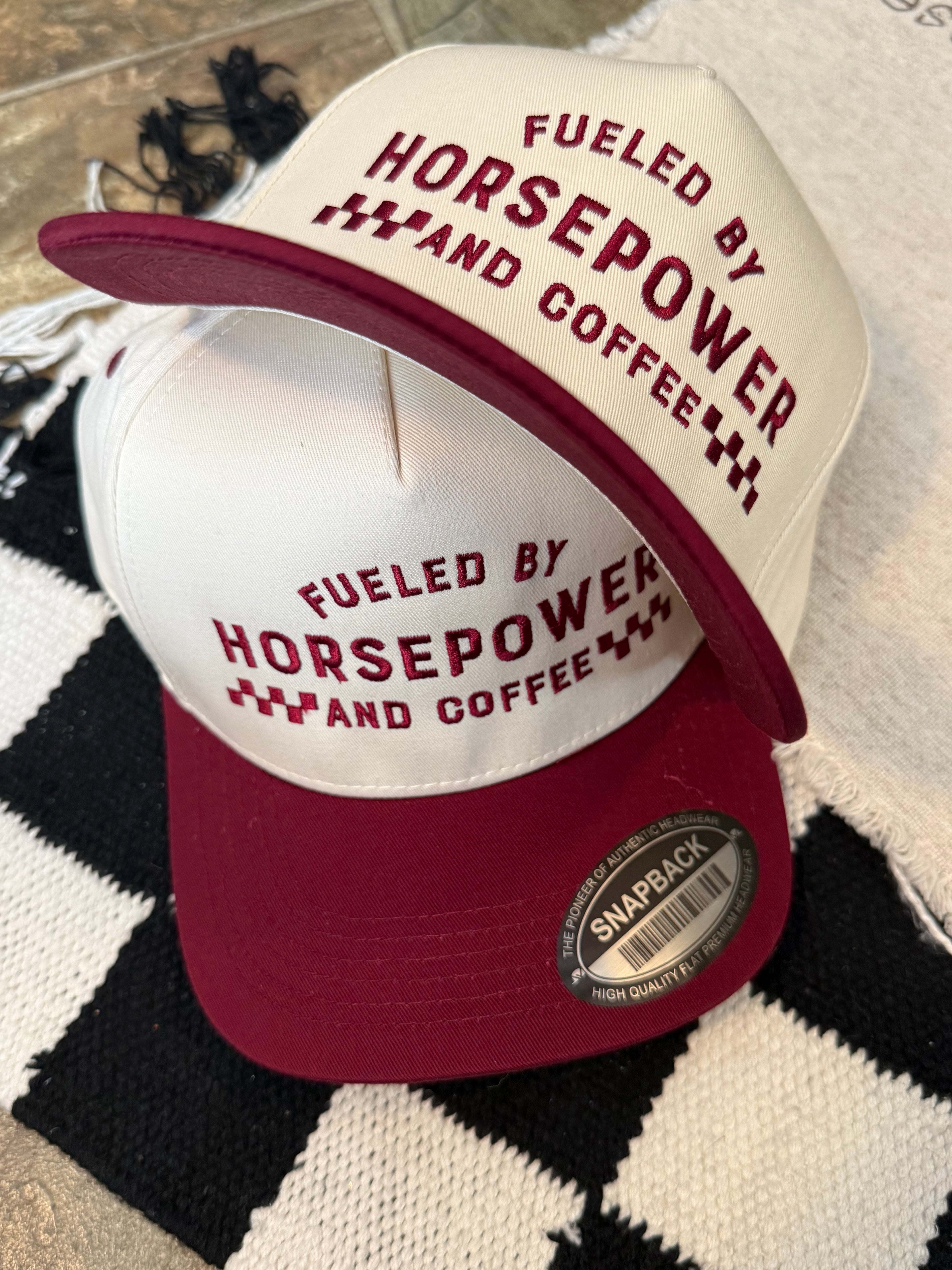 Fueled By Horsepower And Coffee SnapBack