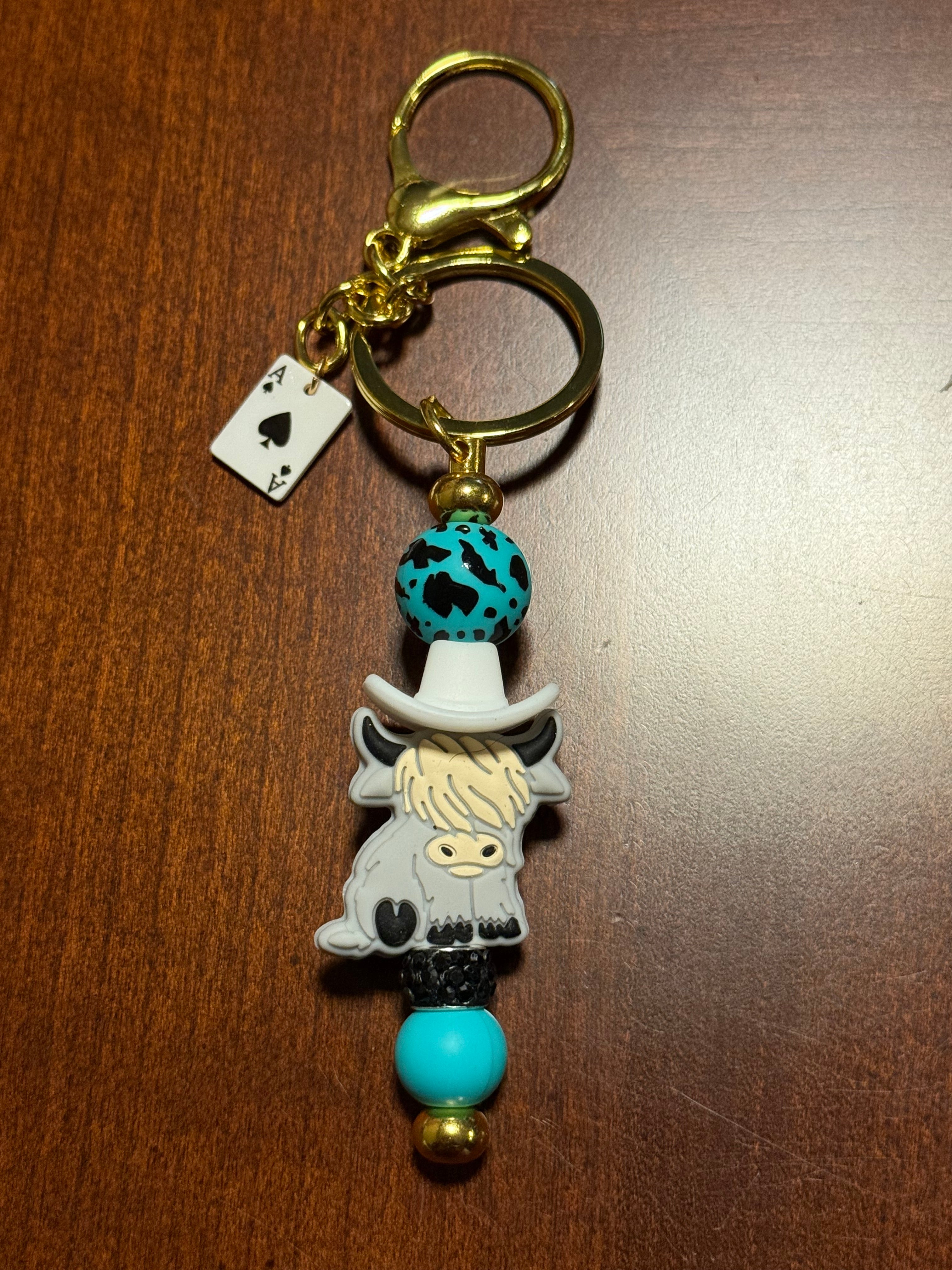Silicone Beaded, Handmade Keychains. 20+ designs!