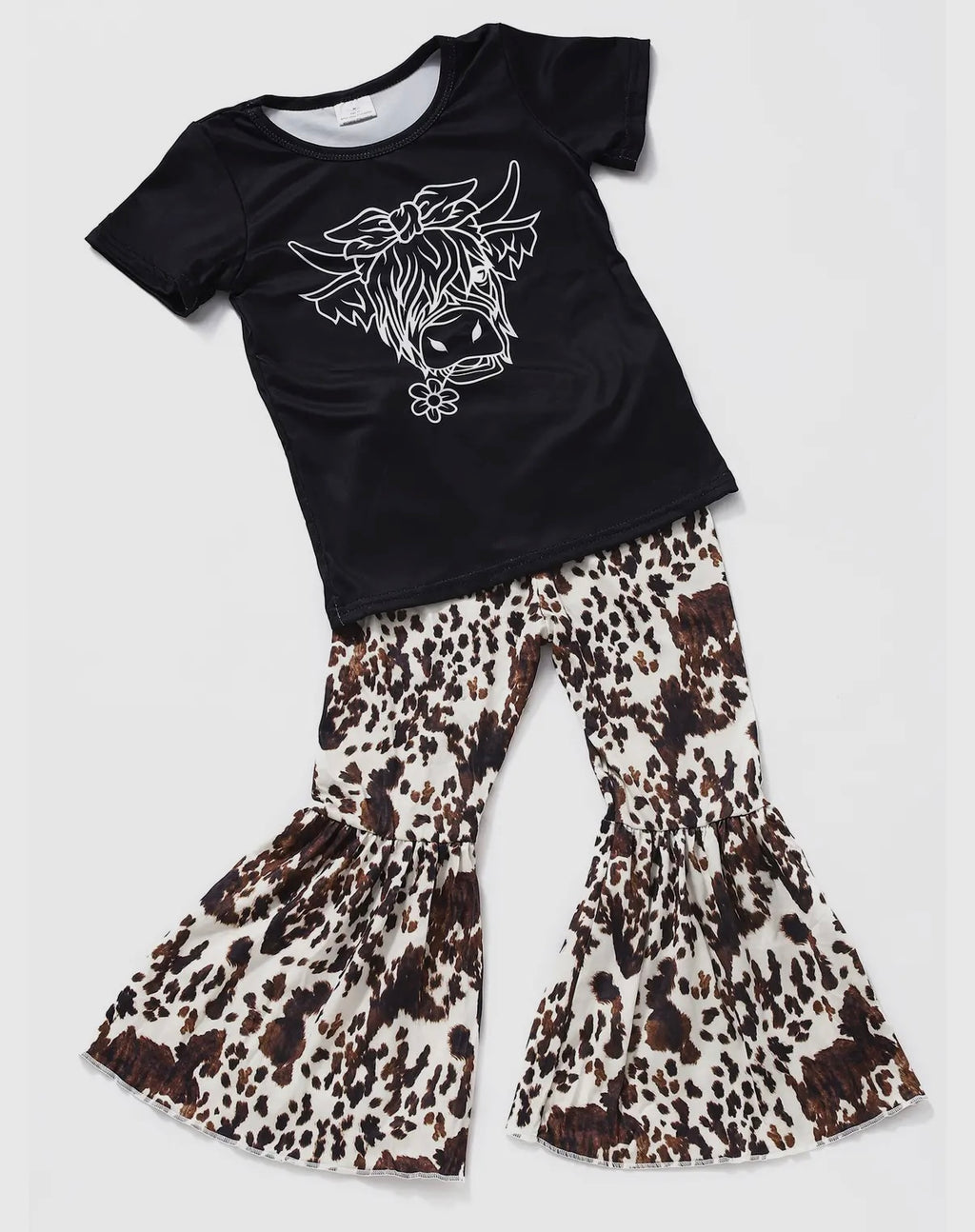 Girls Black Highland Cow Bell
Bottom Pants Sets