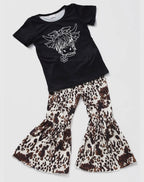 Girls Black Highland Cow Bell
Bottom Pants Sets
