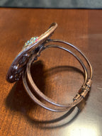 Western Cowboy Hat bling rhinestone Hinge Bracelet
