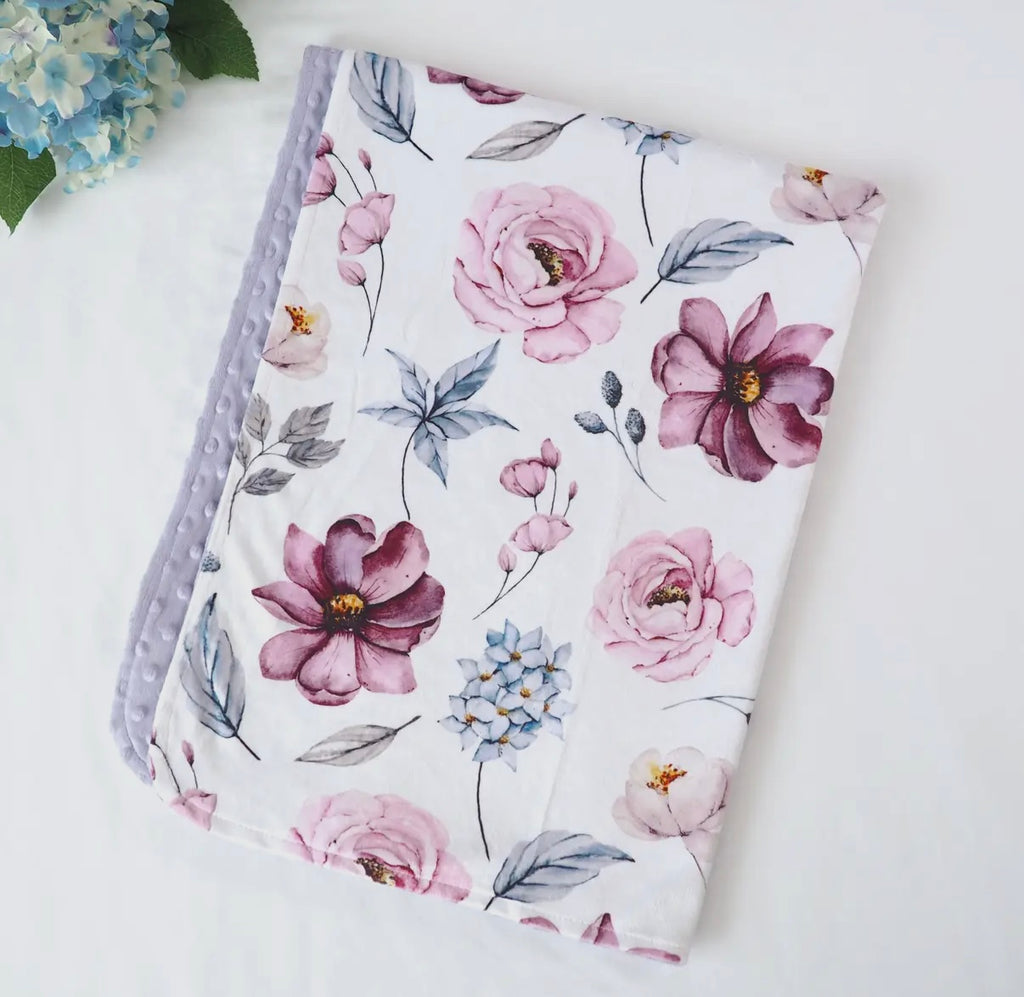 Baby & Toddler Minky Blanket - Vintage Floral