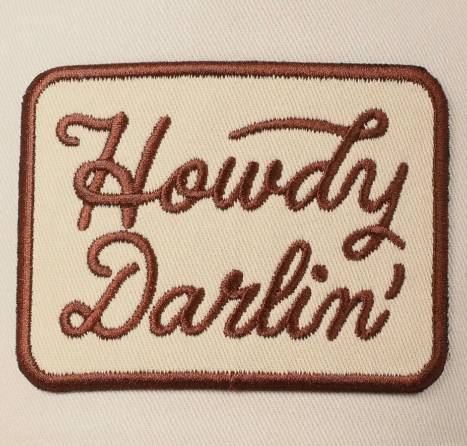 Howdy Darlin' Embroidery Patch Realtree camo cap