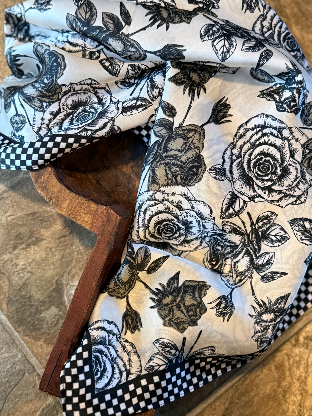 Stockman Wild Rag “Checked In Rose”