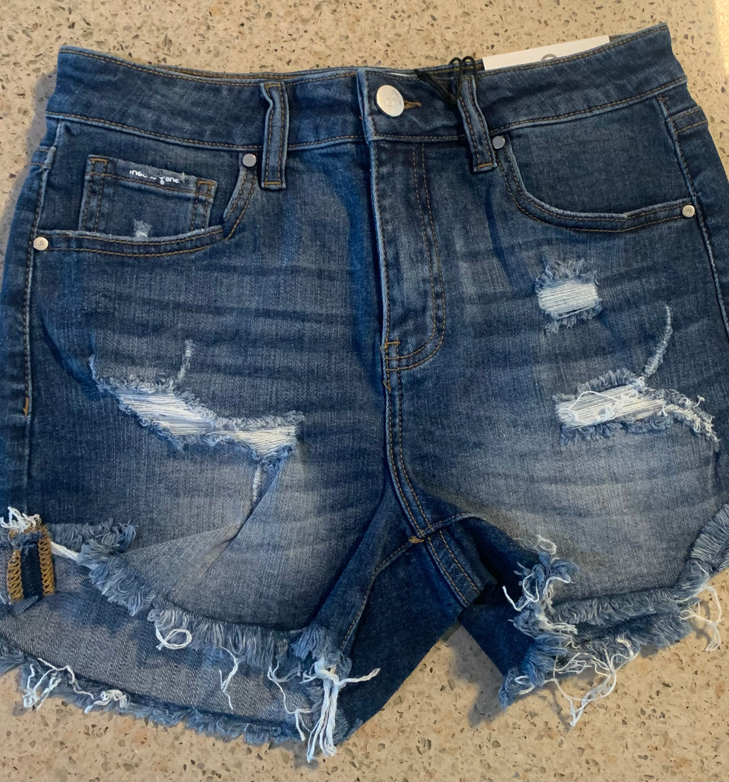 Women’s Distressed Cuff Denim Shorts