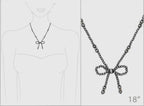 Western Navajo Style Bead Coquette Bow Necklace