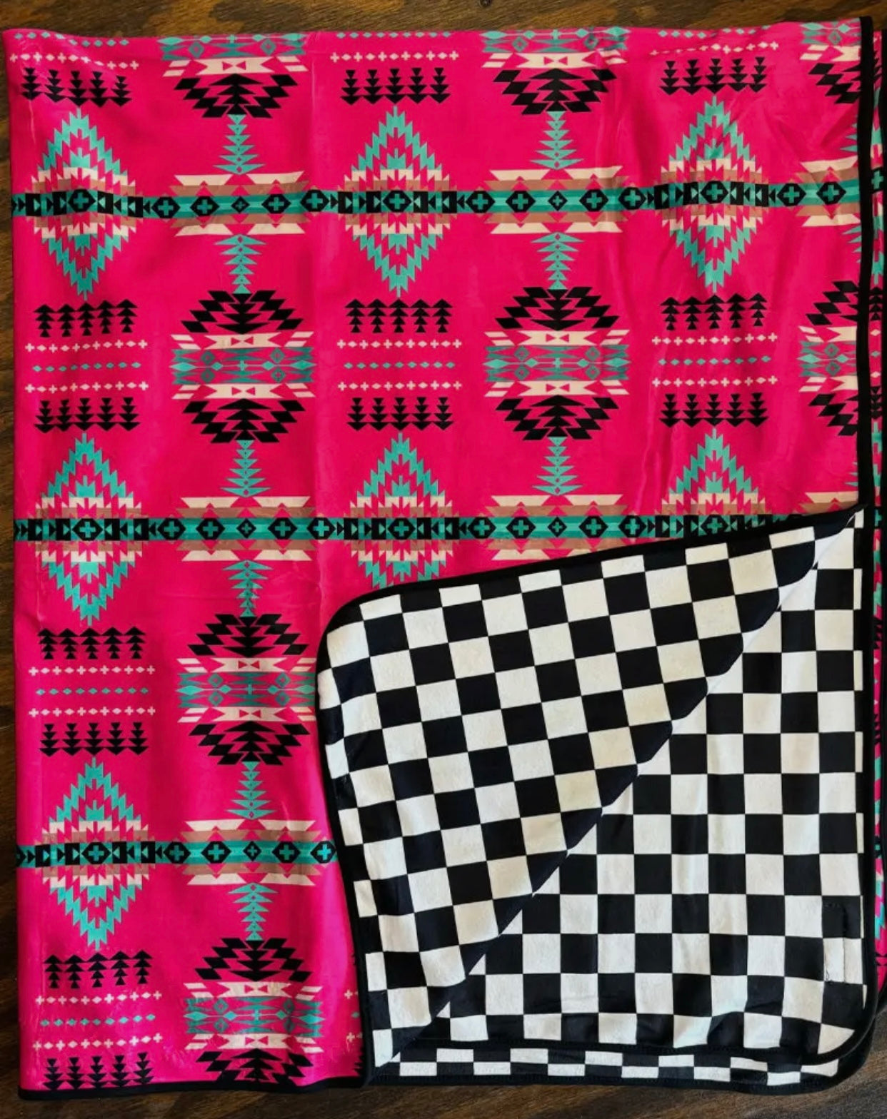 Checked In Cheyenne Double Sided Blanket