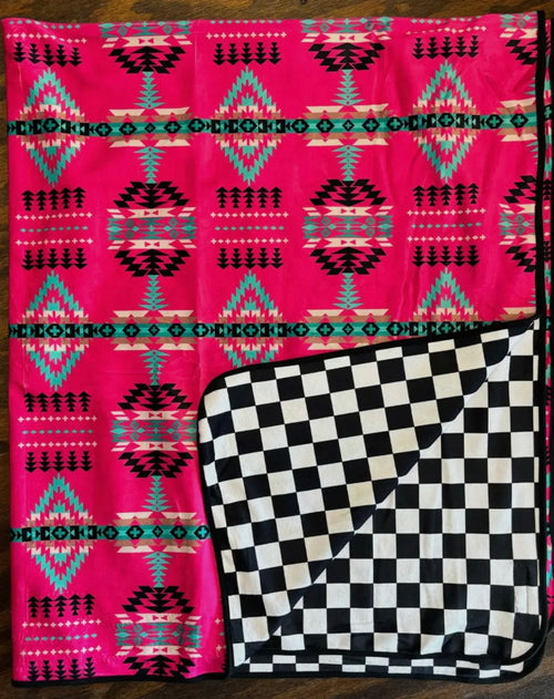 Checked In Cheyenne Double Sided Blanket