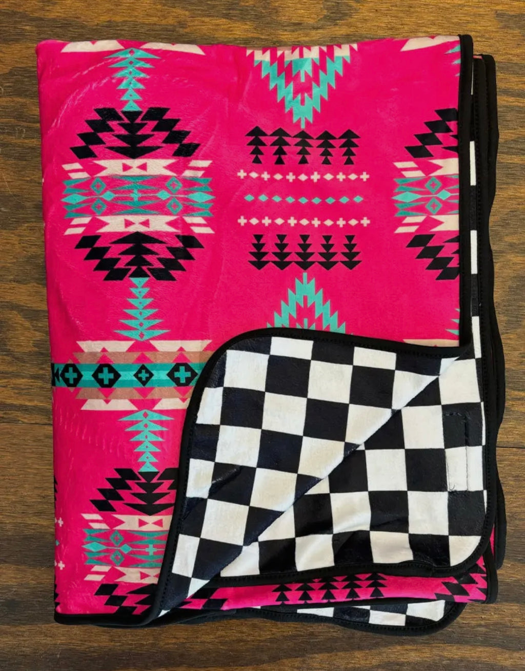 Checked In Cheyenne Double Sided Blanket