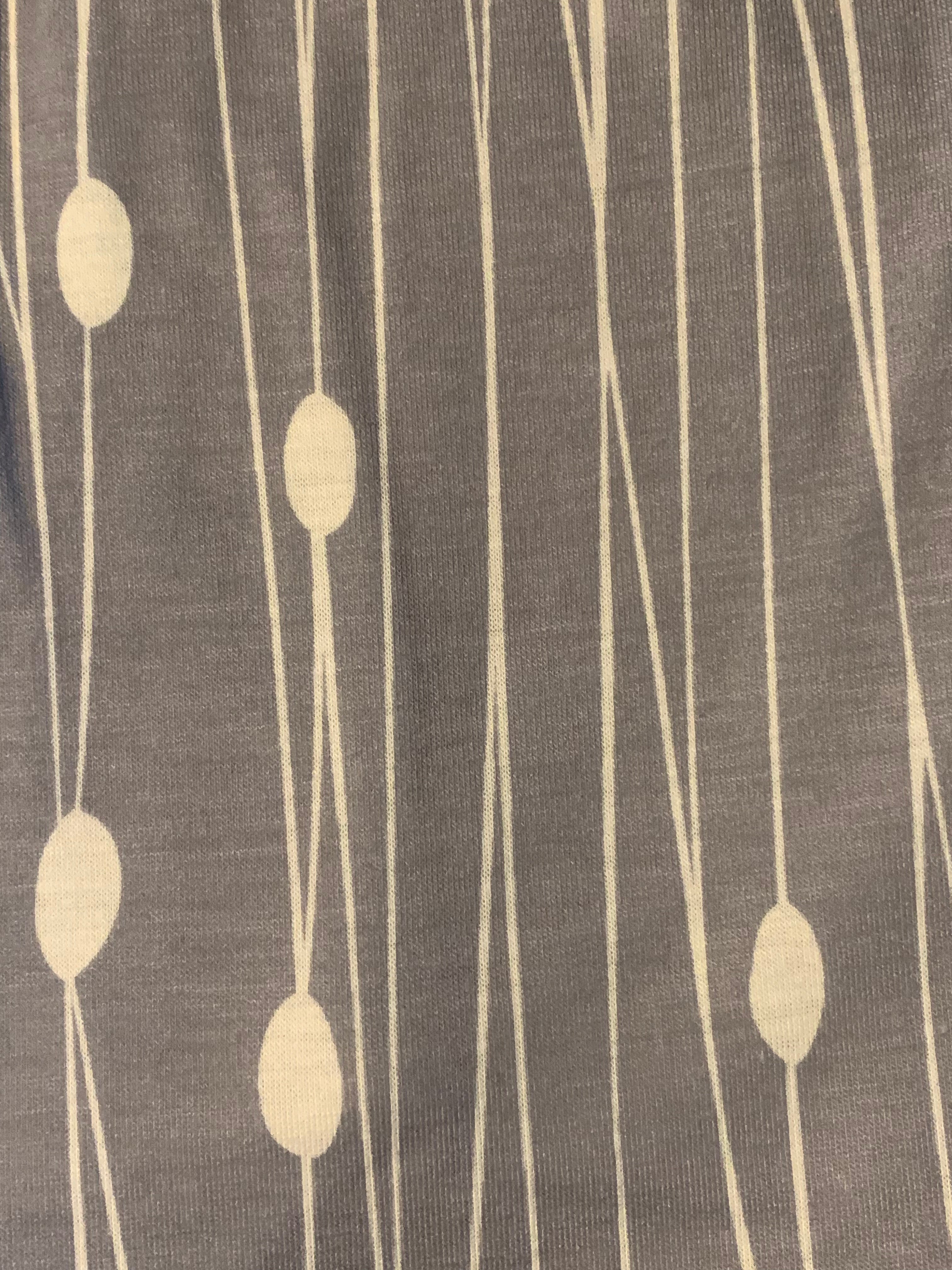 Square Neck Sleeveless Printed Tank Top “Gray”