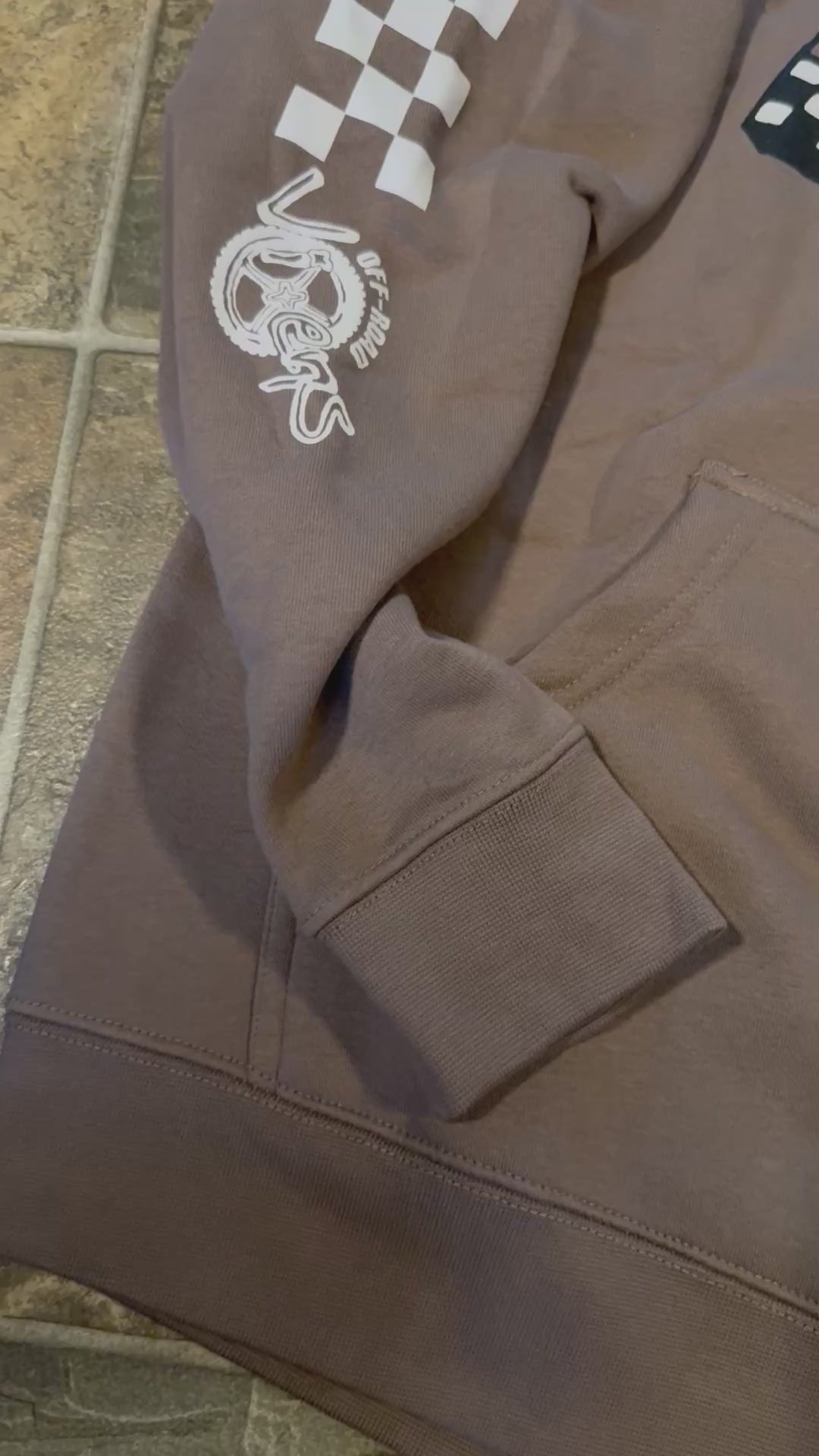 Off The Wall, Off Road Vixens Heavy Weight Hoodie “Brown”