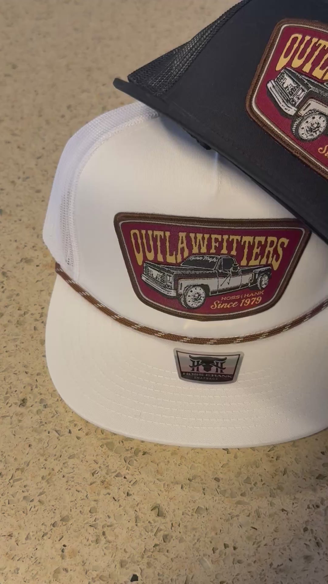 Ridge And Holler “Straight Pipes Black” Squarebody Flat Bill Hat
